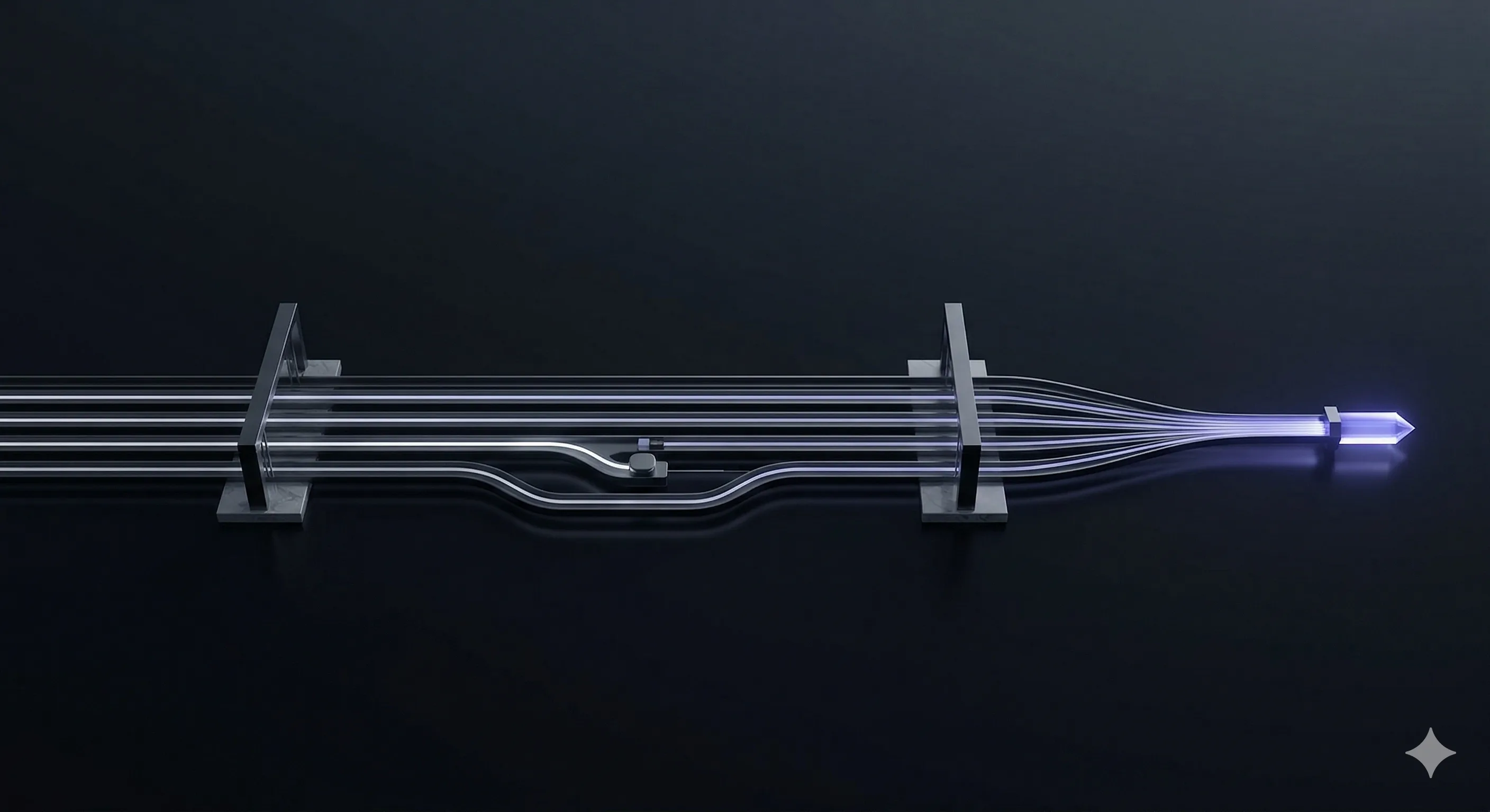 Abstract visualization of a directed lifecycle flow
